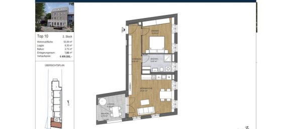 2غرفة شقة في Dobling, Austria رقم 220671 22