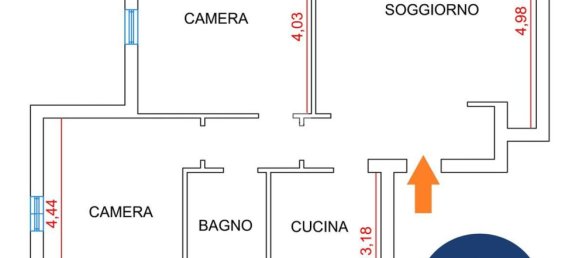 3-salle Appartement à Anzio, Italy No. 73941 28