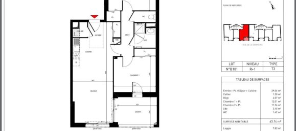 2 Schlafzimmer Wohnung in Challans, France, Nr. 112084 3