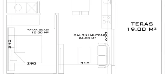 Apartment 1+1 in Aksu, Turkey No. 32831 20