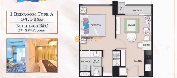 34.5m² Condo in Pattaya, Thailand No. 22904 17