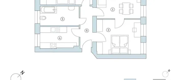 Квартира с 3 комнатами в Шарлоттенбург, Германия № 100076 14