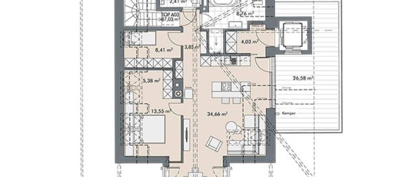 3 rooms Apartment in Innsbruck-Stadt, Austria No. 224774 10