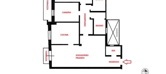 3 rooms Apartment in Vicenza, Italy No. 33048 5
