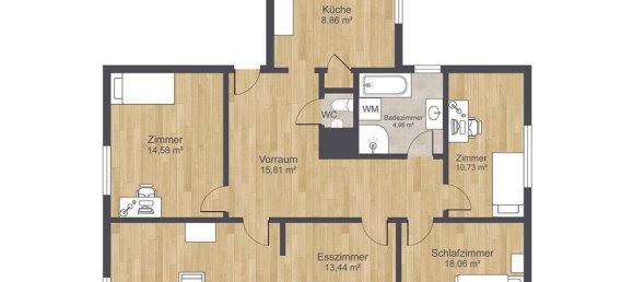 4 Schlafzimmer Wohnung in Klagenfurt am Wörthersee, Austria, Nr. 257554 14