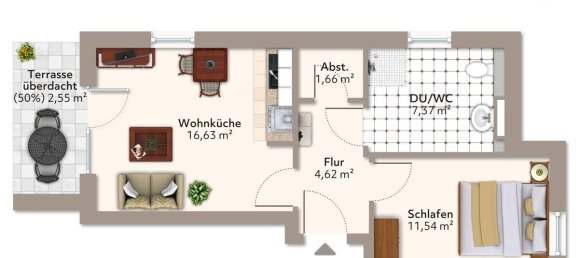 1 Schlafzimmer Wohnung in Vorpommern-Rügen, Germany, Nr. 287689 11