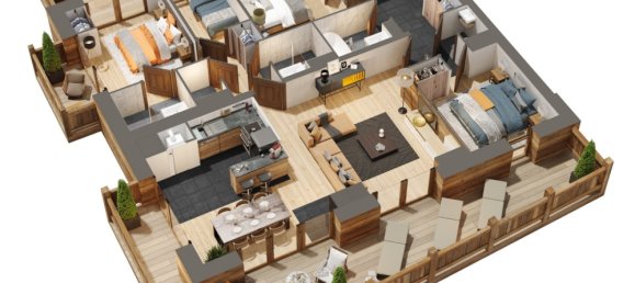 3 bedrooms Apartment in Les Gets, France No. 262 3