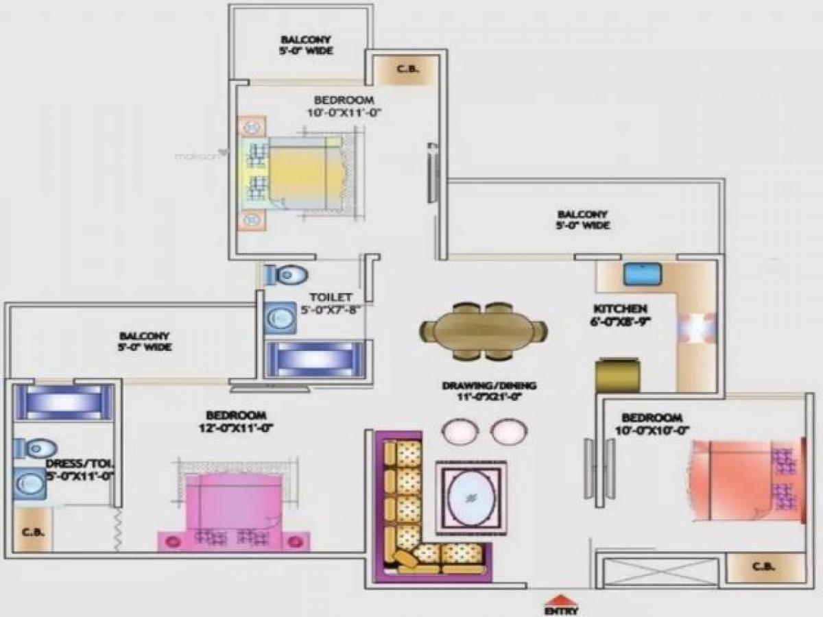 3 bedrooms House in Noida, India No. 67196