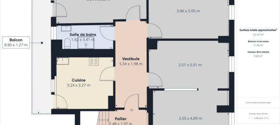 4 غرف نوم منزل ذو طابقين في Saint-Louis, France رقم 43116 4