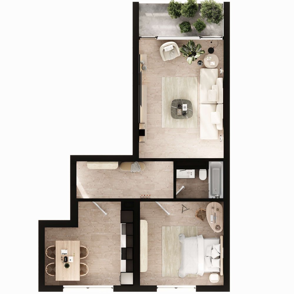 1 غرف نوم شقة في Bad Tolz-Wolfratshausen, Germany رقم 310698