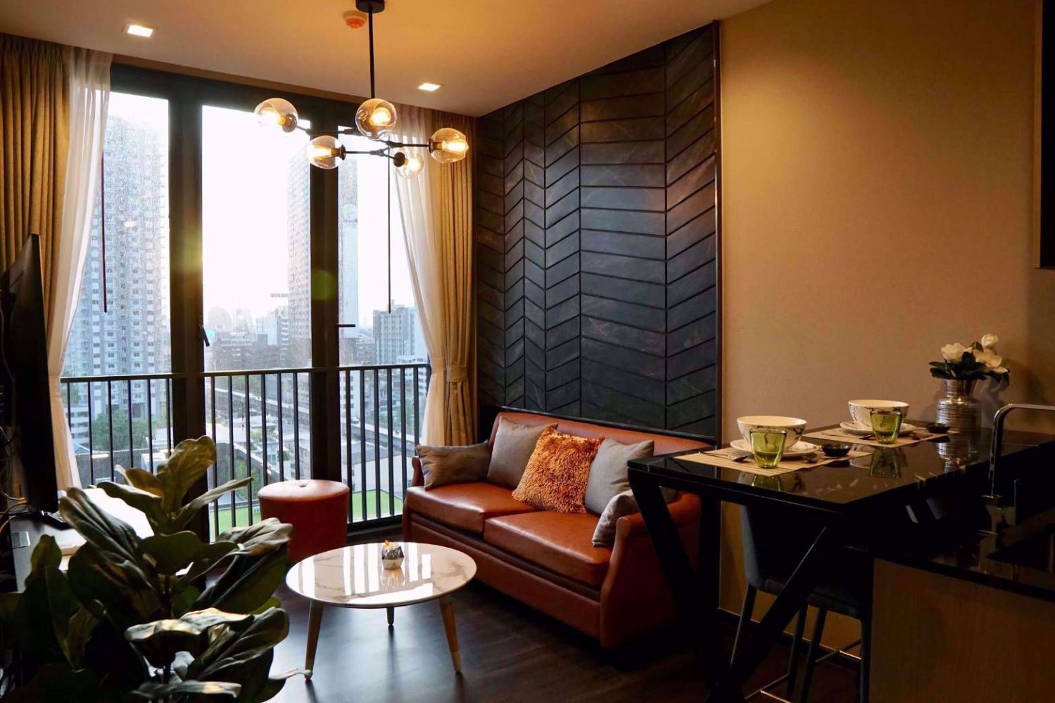 Кондоминиум  с 1 спальней в The Line Asoke - Ratchada, Бангкок, Таиланд № 30675