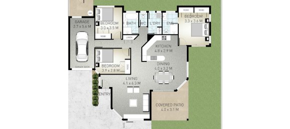 3 غرف نوم منزل ذو طابقين في Bogangar, Australia رقم 945 13