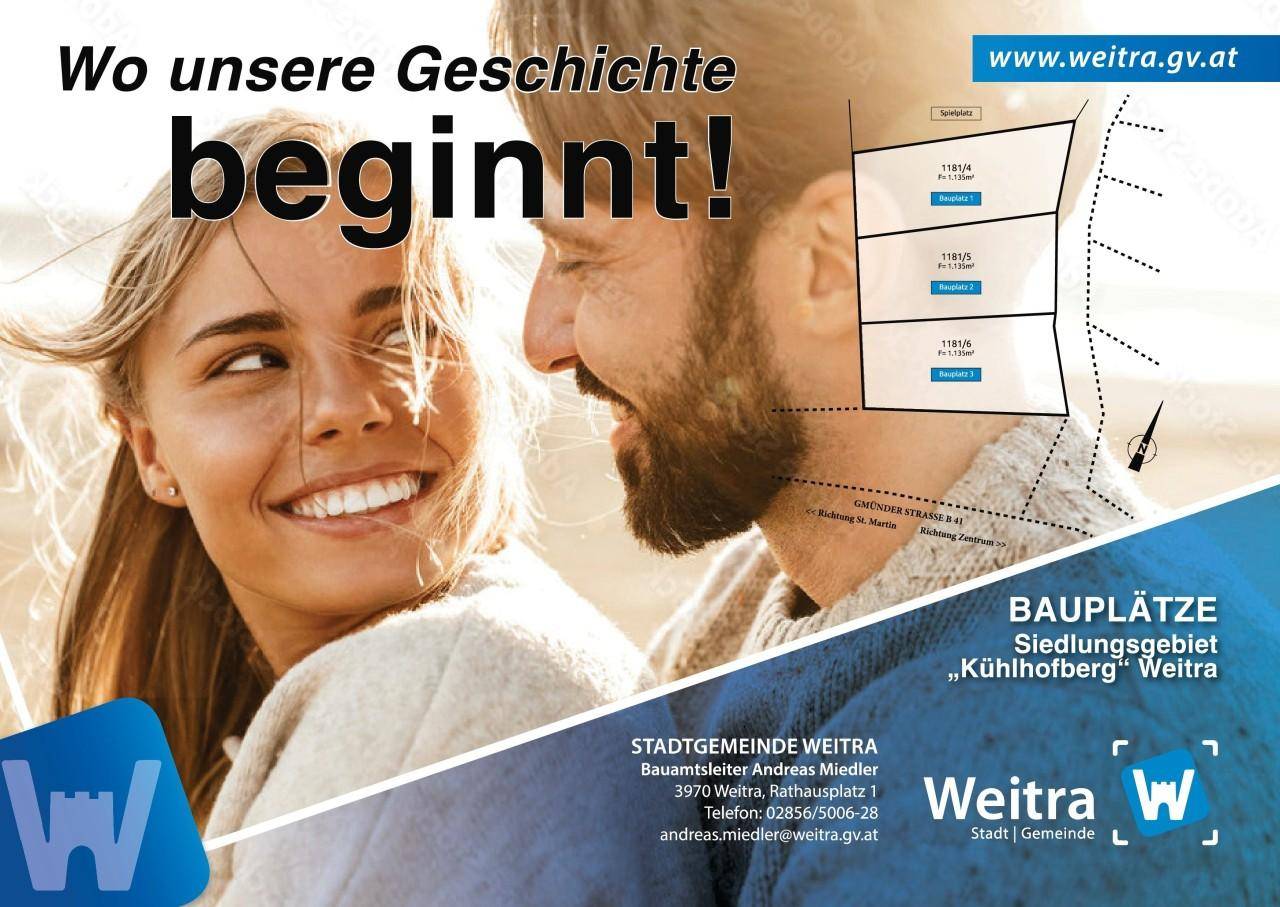 Grundstück in Weitra, Austria 1135m², Nr. 249501