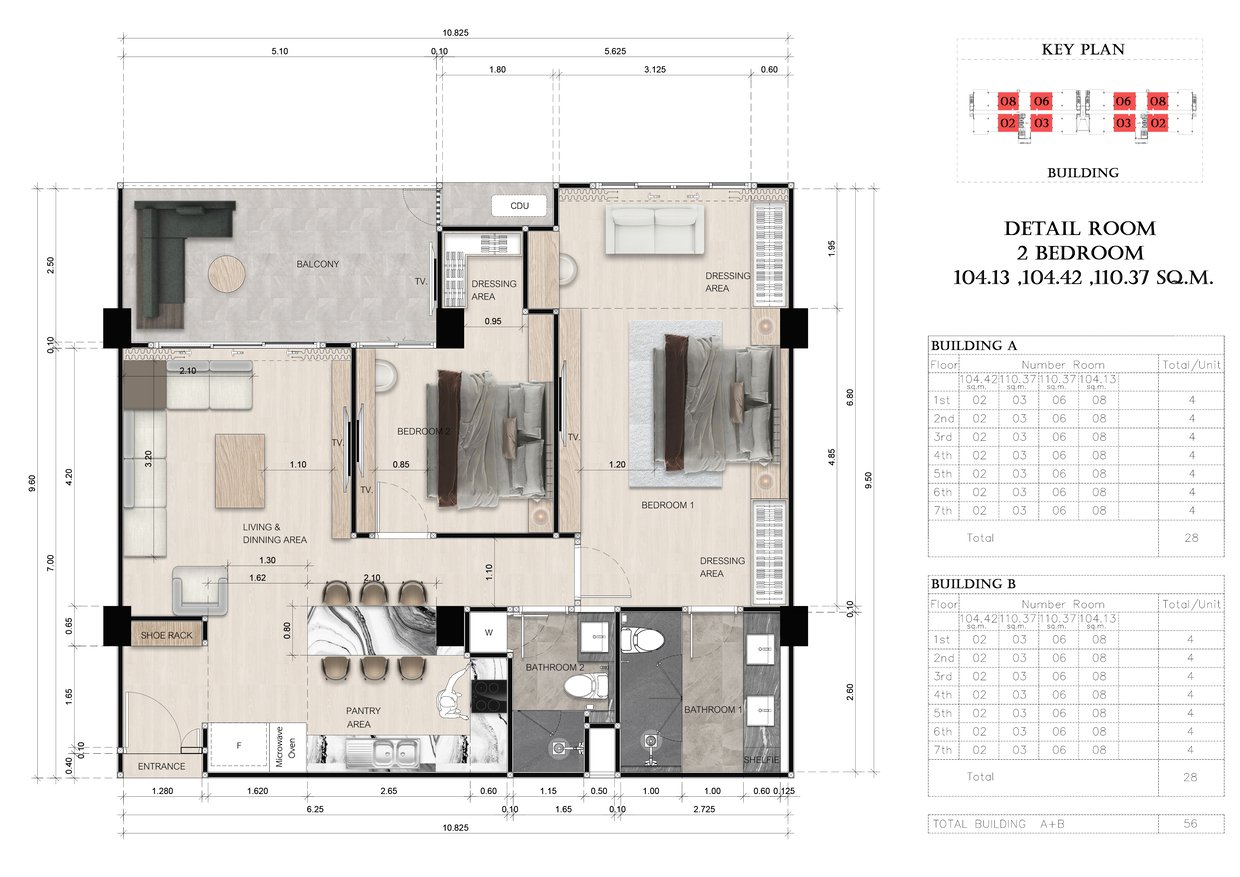 384 bedrooms Apartment in Pattaya, Thailand No. 33558