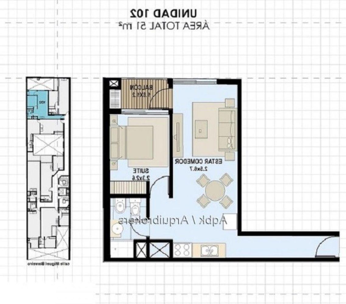 Studio in Montevideo, Uruguay No. 10546