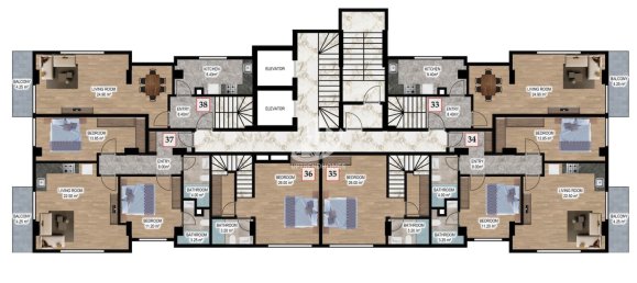 Appartement 2+1 à Alanya, Turkey No. 2765 2