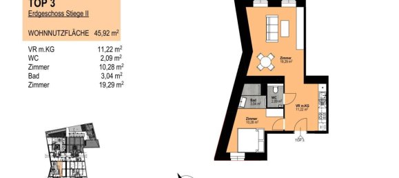 Apartamento de 2 habitaciónes en Vienna, Austria No. 55658 12