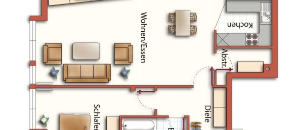 1 غرف نوم شقة في Konstanz, Germany رقم 34344 27