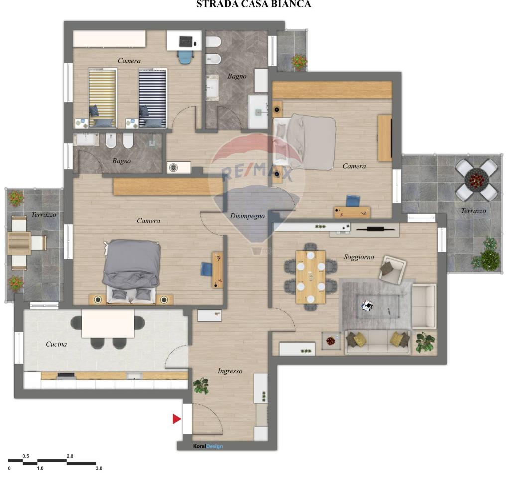 4-salle Appartement à Parma, Italy No. 237786