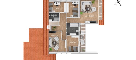 Таунхаус с 2 спальнями в Gunzburg, Германия № 25642 25