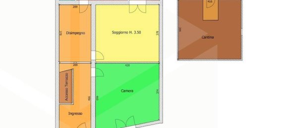 Casa de 2 divisões em Bari, Italy N.º 29829 2