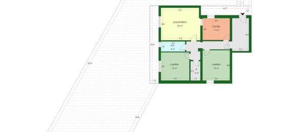 3-Zimmer Wohnung in Rome, Italy, Nr. 31432 77