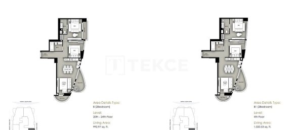 2 Schlafzimmer Wohnung in Dubai Marina, UAE, Nr. 64912 29
