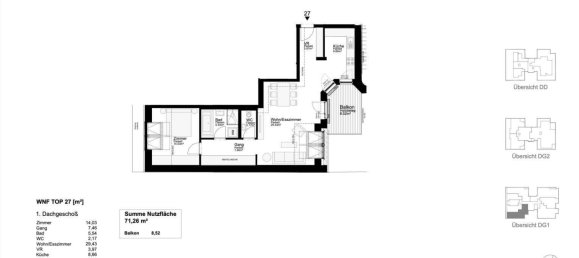 2 rooms Apartment in Wieden, Austria No. 136285 24