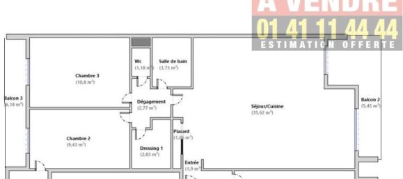 3 bedrooms Apartment in Asnieres-sur-Seine, France No. 183030 10