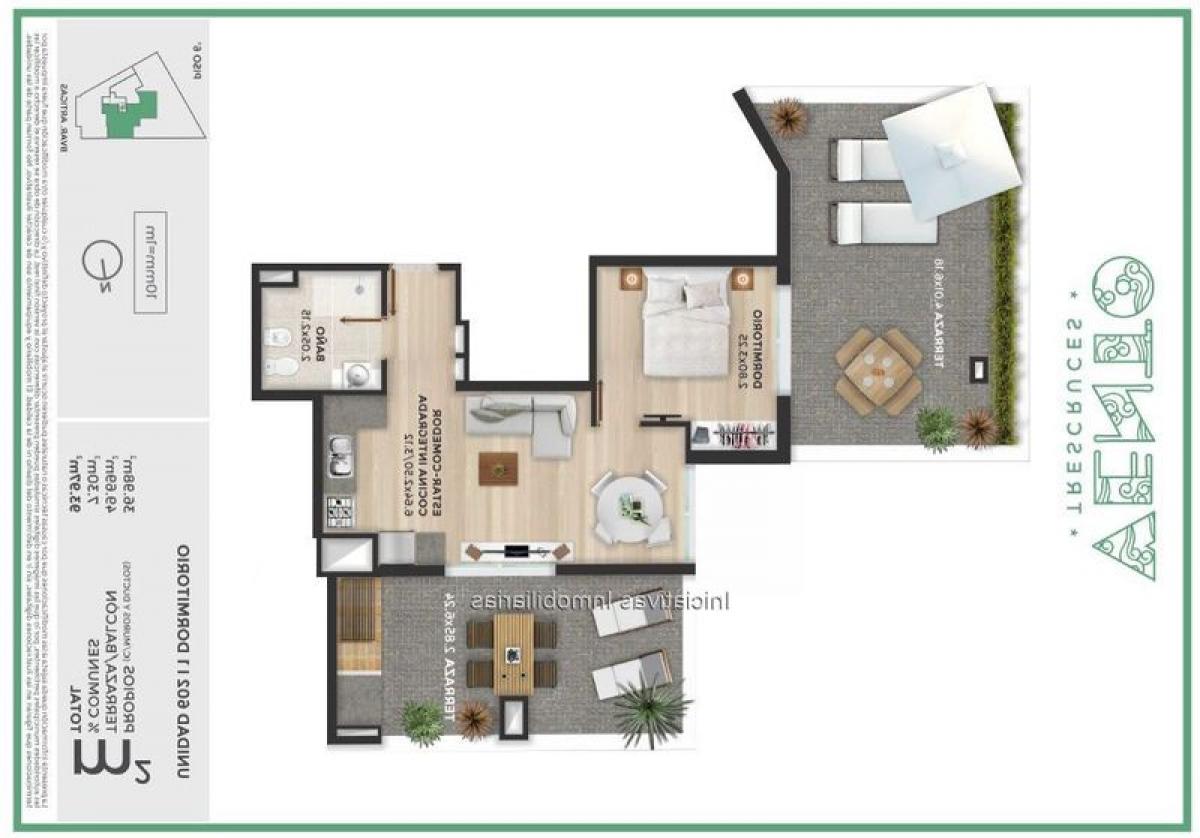 Studio in Montevideo, Uruguay No. 10068