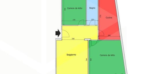 3 rooms Apartment in Bari, Italy No. 32790 2