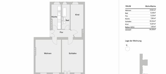 Apartamento de 3 divisões em Friedrichshain, Germany N.º 111219 13