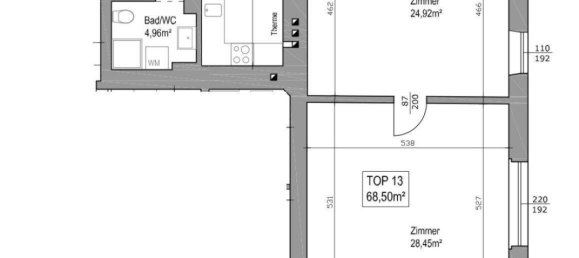 Квартира с 2 комнатами в Бригиттенау, Австрия № 209209 20