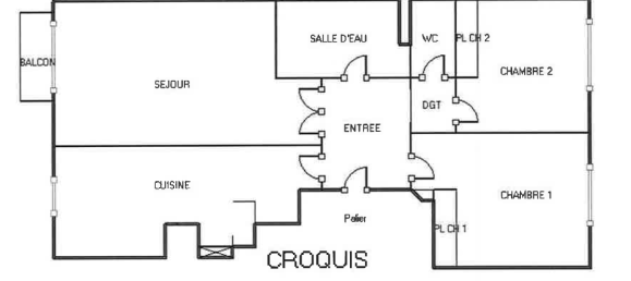 2 غرف نوم شقة في Asnieres-sur-Seine, France رقم 167148 8