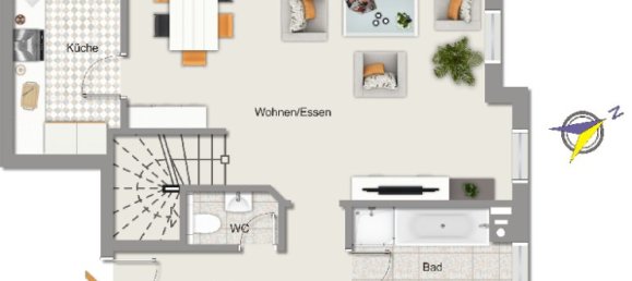 Дуплекс с 4 комнатами в Оффенбах, Германия № 202661 15