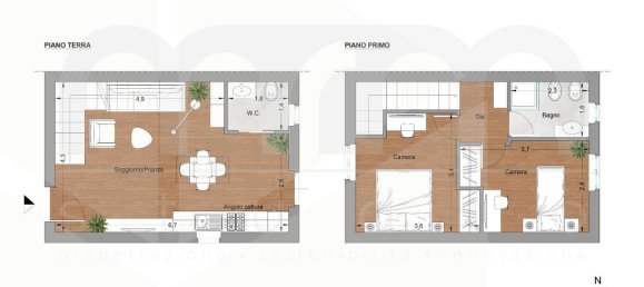 3 rooms House in Alfedena, Italy No. 24665 3