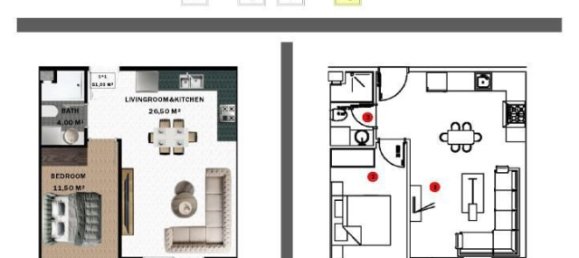 Appartement 1+1 à Gazipasa, Turkey No. 31411 26