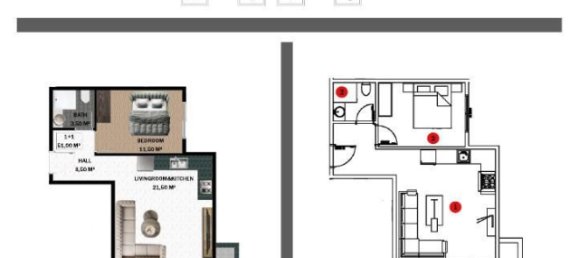 Appartement 1+1 à Gazipasa, Turkey No. 31411 25