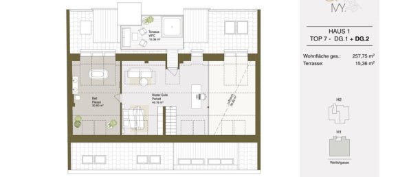 Penthouse de 5 divisões em Wahring, Austria N.º 4868 14