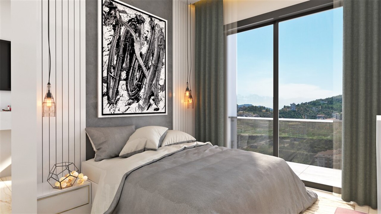 شقة 1+1 في Sapphire Residence, Oba, Turkey رقم 36509