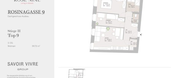 Квартира с 3 комнатами в Рудольфсхайм-Фунфхаус, Австрия № 241226 9