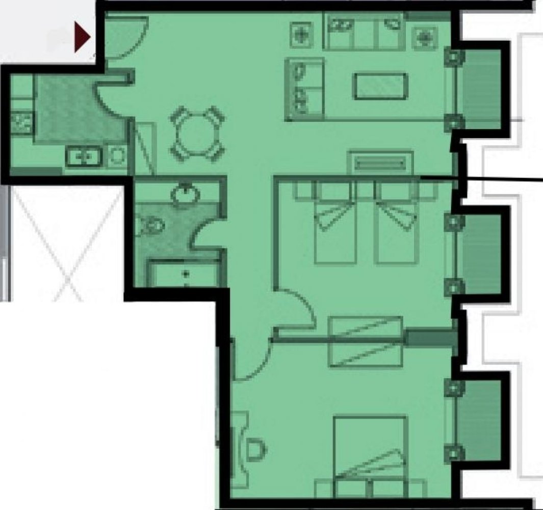 2 bedrooms Condo in El Alamein, Egypt No. 709