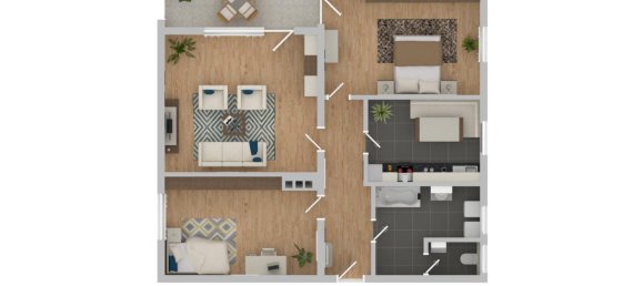 Apartamento T2 em Baden-Wurttemberg, Germany N.º 19972 20