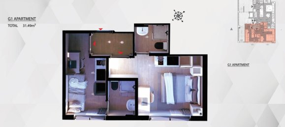 32 m² apartamento en venta en Athens, Central Athens, Attica, Greece № 93214 5