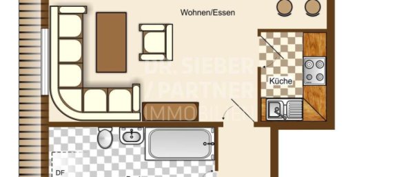 Квартира с 1 спальней в Лейпциг, Германия № 56289 10