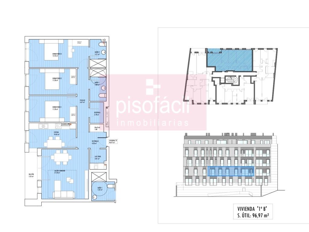 3 bedrooms Apartment in Lugo, Spain No. 159157