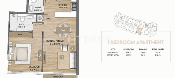 Apartamento T2 em Dubai, UAE N.º 189384 14