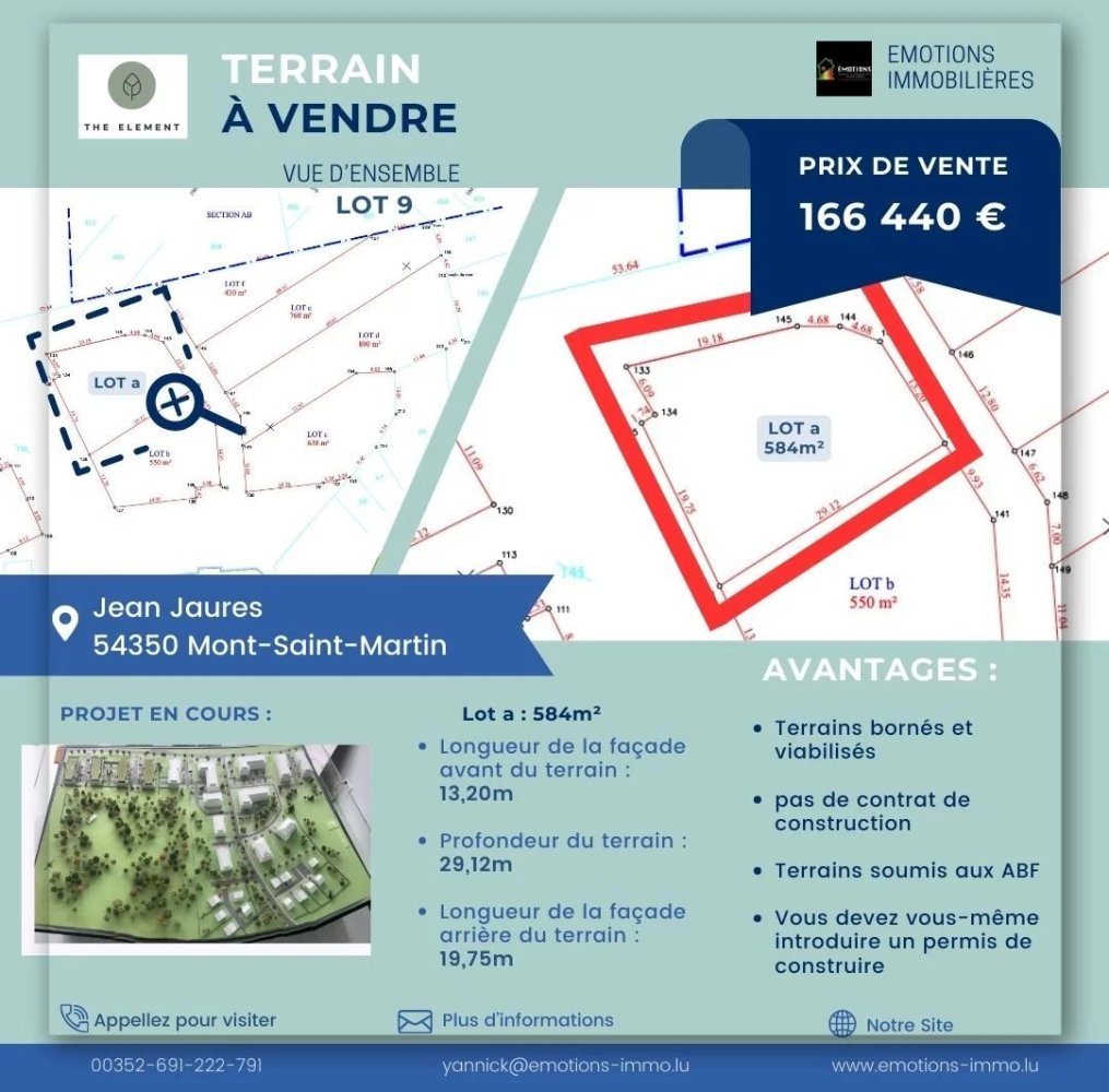 Terreno en Mont-Saint-Martin, France No. 63819