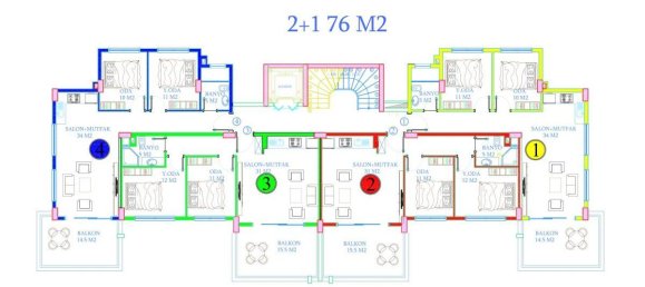 3 rooms Apartment in Avsallar, Turkey No. 10062 7