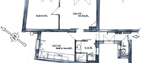 1 Schlafzimmer Wohnung in Bois-Colombes, France, Nr. 177835 2